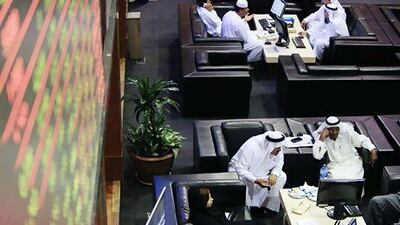 The Dubai Financial Market General Index rose 1.5 per cent to 2,395.65 points yesterday. Sarah Dea / The National