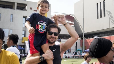 A trophy was awarded to the most outstanding athlete, and another trophy to the most valuable player. Leslie Pableo / The National