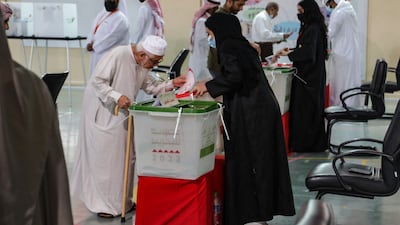 Voter turnout in 2018 was 67 per cent, the highest level since Bahrain became a constitutional monarchy in 2002. Surveys suggest the turnout on Saturday could be as high as 70 per cent.