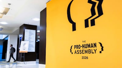 Politicians, technology experts, economists and academics attended the Pro-Human Assembly that focused on pushing for regulations on AI development, in Washington. Getty Images