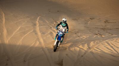 Martina Mozzicato enjoys the open desert terrain