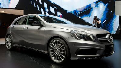 The new Mercedes AMG A45 will be on show in Geneva from March 7 through to 17. European premieres. Sandro Campardo / EPA