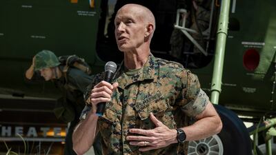 Marine Corps Lt Gen James Glynn in Virginia in July. USMC / AP