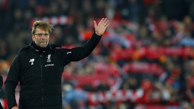 Liverpool's strong support at Anfield will be an advantage for Jurgen Klopp and his side against Manchester City. Phil Noble / Reuters