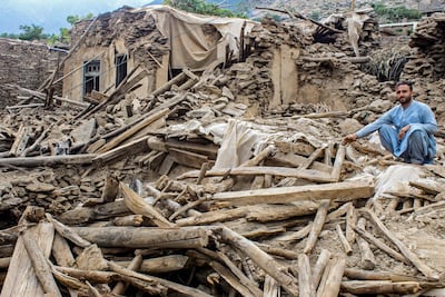 The aftermath of the earthquake in the Dara-i-Nur district of Nangarhar province, Afghanistan. AFP