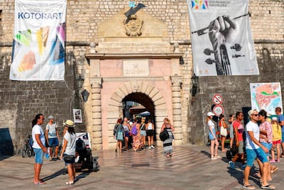 Tourists in Kotor. AFP