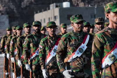 Funeral prayer for fighters killed in recent clashes in southern Yemen. Photo: STC