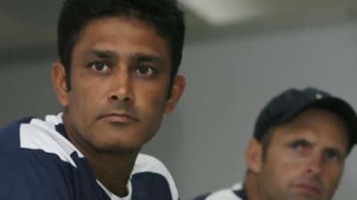 Anil Kumble, left, was part of the World Cup squads that reached the semi-finals in 1996 and final in 2003. In other words, he was unlucky to never lift the trophy in his 18-year career. But he took 31 wickets to be one of the most successful bowlers in World Cup history, while topping the bowling chart in 1996.