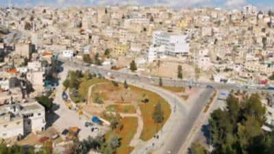 View of Amman city, which could have its own metropolitan transit system.