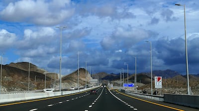 Cloudy weather in the Northern Emirates. Low-pressure weather systems have rolled across the UAE, bringing clouds, showers and strong winds. All photos: Pawan Singh / The National