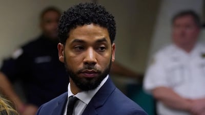 Actor Jussie Smollett makes a court appearance last month, before charges were dropped. Reuters