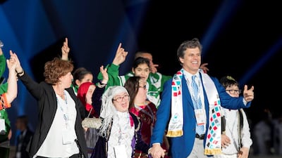 “I’m in a wheelchair so I never imagined I would ever be part of a dance performance and on a stage," said Emirati Ahmed Al Qubaisi. Ryan Carter / the Crown Prince Court