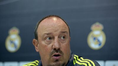 Real Madrid coach Rafael Benitez. AP Photo