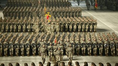 A military parade celebrates the 8th Congress of the Workers' Party of Korea (WPK) in Pyongyang. KCNA / AFP