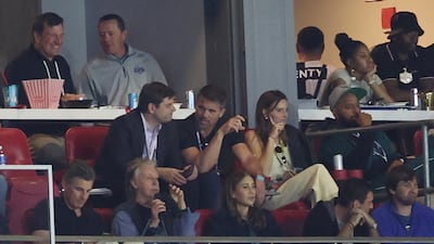 Paul McCartney and his wife Nancy were also at the game. AFP