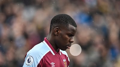 West Ham United defender Kurt Zouma was booed during the match against Newcastle. AFP