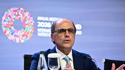 Jihad Azour, director of the IMF’s Middle East and Central Asia Department, at the IMF and World Bank annual meetings in Bangkok on October 15. AFP