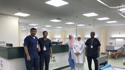 Mina Emergency Hospital is one of the largest hospitals of the holy sites to receive pilgrims. Balquees Basalom / The National