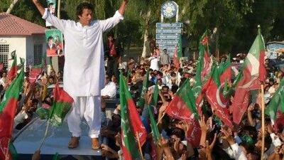 Cricket star turned politician Imran Khan organised a defiant march against US drone strikes on Pakistan, which could help him boost his popularity ahead of elections.