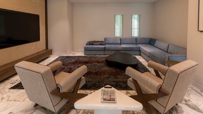 The upstairs family room