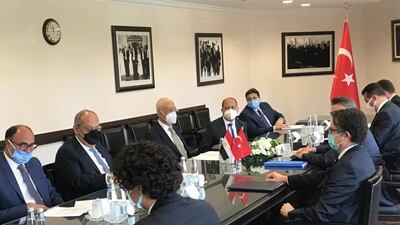 Talks in Ankara between Egypt and Turkey on normalising relations. Photo: Egyptian foreign ministry