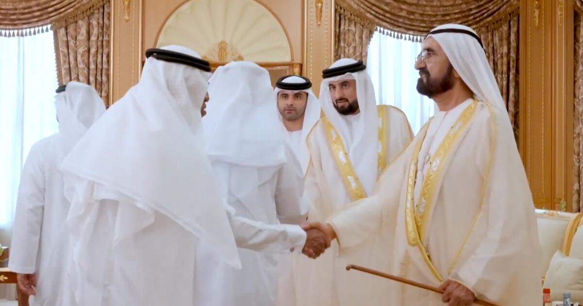 Scheich Mohammed bin Rashid empfängt Gratulanten zum Eid al-Adha in Dubai