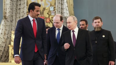 Sheikh Tamim had earlier delivered an olive branch from Syria to Russian President Vladimir Putin during a meeting in Moscow