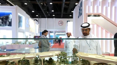 Al Fayah Park in Abu Dhabi takes its inspiration from the topography of the emirates, features a cracked, sabkha, or salt flat, style landscape that will eventually rise 20 metres above ground level. Fatima Al Marzooqi / The National.