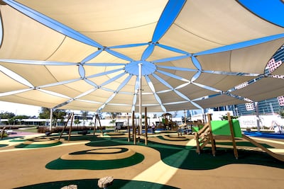 The park has been redesigned to add a shaded walkway and an amphitheatre. Victor Besa / The National