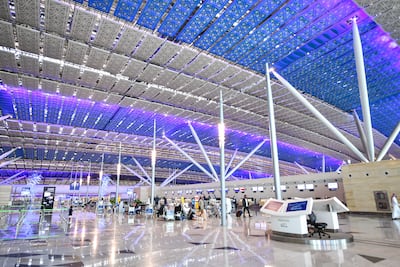 A check-in area at King Abdulaziz International Airport in Jeddah. AFP