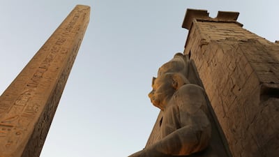 A general view of Karnak Temple in Luxor, Egypt. The North African country, home to a third of the world's antiquities, is seeing a rebound in its tourism sector thanks to a structural reform programme launched in November 2018. Reuters
