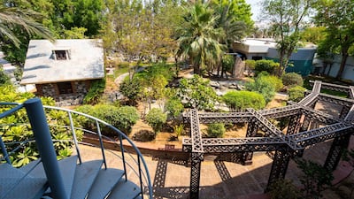 The garden has all sorts of nooks.