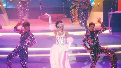 Held at Genting Highlands in Malaysia, the 2002 IIFA Awards was hosted by Miss Universe 2000 Lara Dutta. Another former Miss Universe, Sushmita Sen, pictured, was one of the performers of the night.