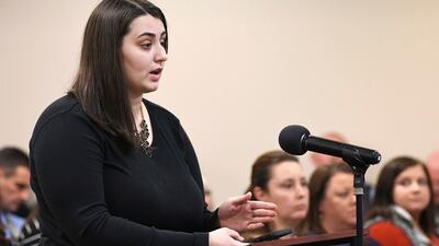 McMinn County teacher Kallee Isham asks that the book Maus be added back to the curriculum. AP