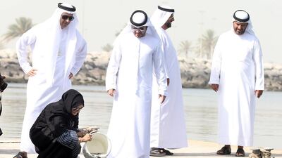Sharjah Aquarium on Monday released marine species including hammour and parrotfish as part of an event to mark World Oceans Day. Courtesy Sharjah Museums Department