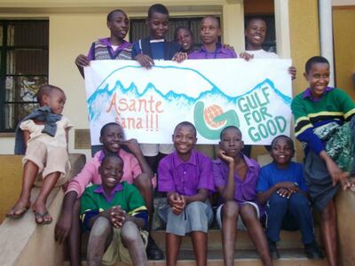 Gulf for Good raises money for children in deprived areas by organising events such as hiking and mountain climbing on famous peaks such as Everest and Kilimanjaro. Gulf for Good