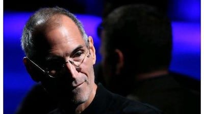 Steve Jobs in September, 2009 at an event in San Francisco to announce a new version of iTunes.