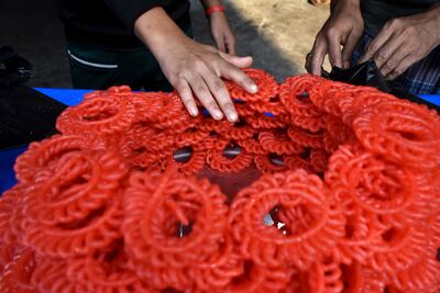 Jalebi is one of many Indian sweetmeats consumed during Dussehra. Getty Images