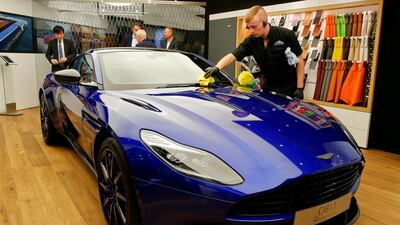 Healthy demand for the Aston Martin DB11 has increased speculation the UK car maker might follow Ferrari with an IPO. Arnd Wiegmann / Reuters