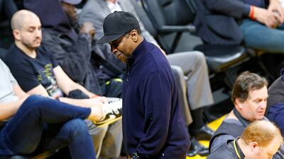 Actor Denzel Washington at the Crypto.com Arena in Los Angeles, California. AFP