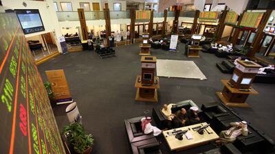 The Dubai Financial Market is currently dominated by financial services and property companies. Pawan Singh / The National