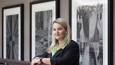 Astrid Ellis’s company makes luxury soaps in the shape of Burj Khalifa. Duncan Chard for the National