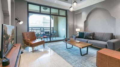 This two-bedroom unit in Tajer Residences, Old Town, in Downtown Dubai, is on the market for Dh150,000. Courtesy LuxuryProperty.com