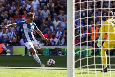 Brighton's Belgian midfielder Leandro Trossard. AFP