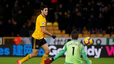 Everton 1 Wolverhampton Wanderers 2. Saturday, 7pm. Everton have been horribly inconsistent of late and Wolves have won their last two league games. With Raul Jimenez, pictured, finding his goal touch against West Ham, he will fancy his chances of adding to that against Everton's fragile backline. Action Images via Reuters
