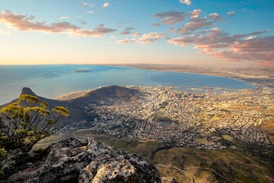 Landscape of Cape Town from Table Mountain. Getty Images