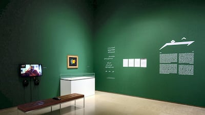 An overview of the show which features the works and letters of Helen Khal. Courtesy of Ashkal Alwan