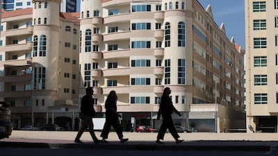 Apartments in the Al Barsha area of Dubai. Chris Whiteoak / The National