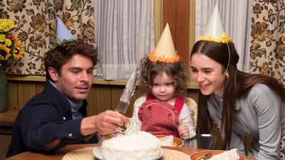 Zac Efron, Macie Carmosino and Lily Collins appear in Extremely Wicked, Shockingly Evil and Vile directed by Joe Berlinger, an official selection of the Premieres program the 2019 Sundance Film Festival that will be coming to cinemas in the UAE