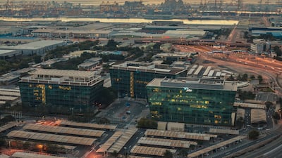 Jafza buildings and Jebel Ali terminal in Dubai. Photo: DP World